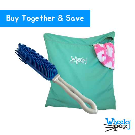Wheeky Pets Laundry Helper Bag with Clean Sweep Brush
