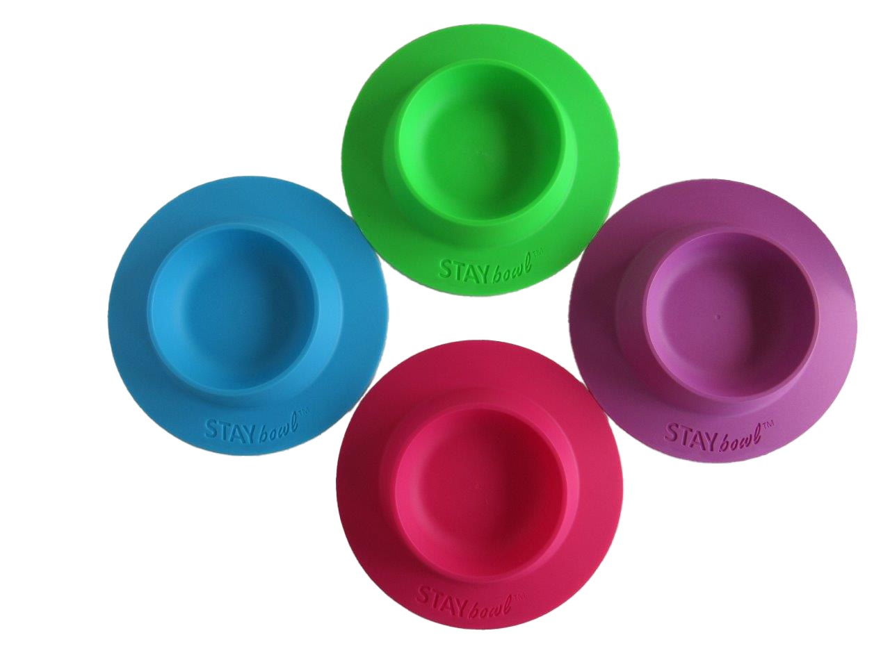 STAYbowlⓇ Tip-Proof Bowl for Guinea Pigs and Small Pets (3-6 guinea pigs) - SIZE LARGE (¾-cup) - Available in Four Colors: Sky Blue, Lilac Purple, Fuchsia Pink, and Spring Green. Wheeky Pets, LLC