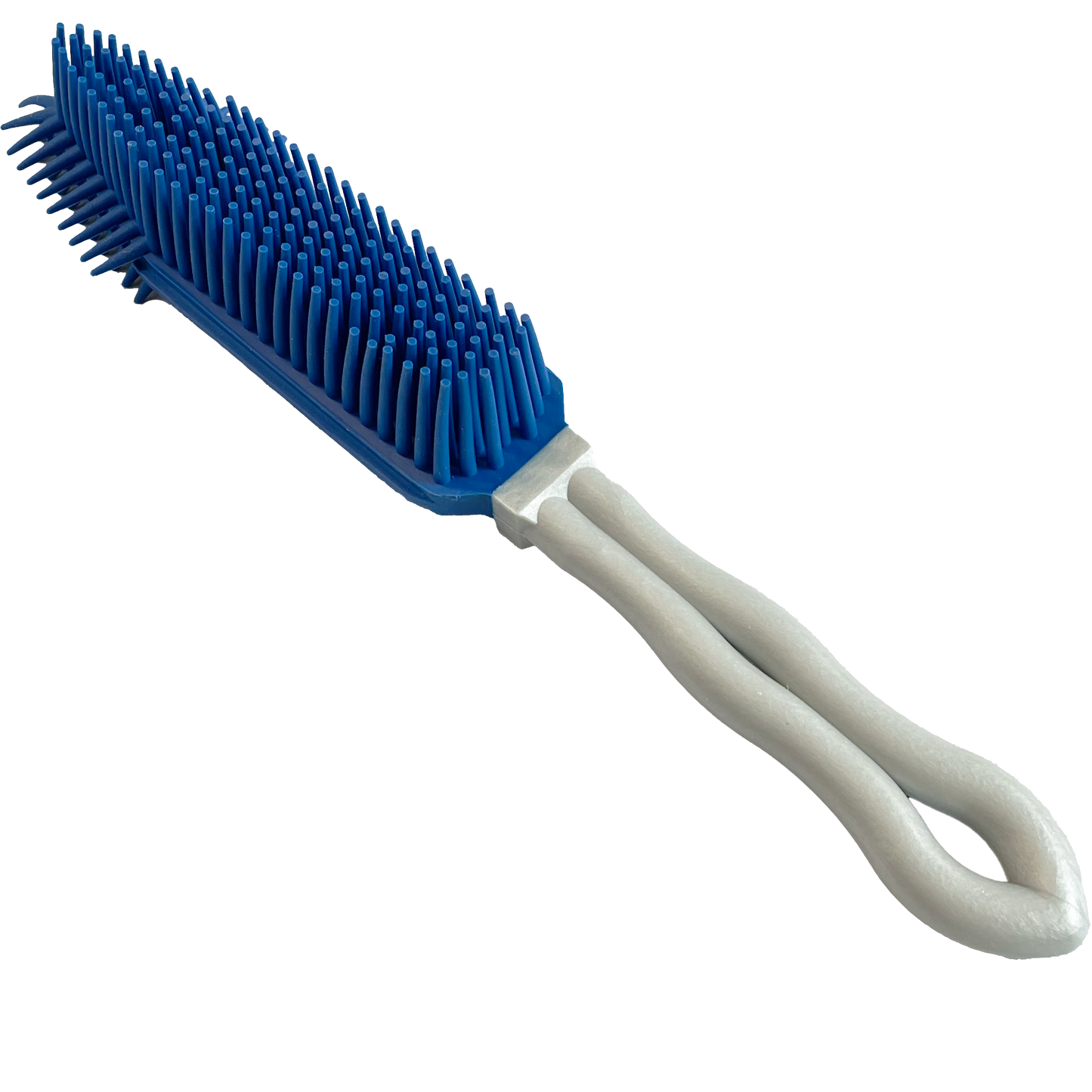 Wheeky® Pets Clean Sweep Brush – Angled view showcasing the textured rubber bristles.