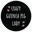 Crazy Guinea Pig Lady Sticker, 3-inch