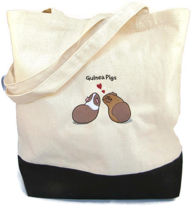 WheekyⓇ Pets Guinea Pig Embroidered Tote Bag - Wheeky Pets, LLC (Green Oak Technology Group)