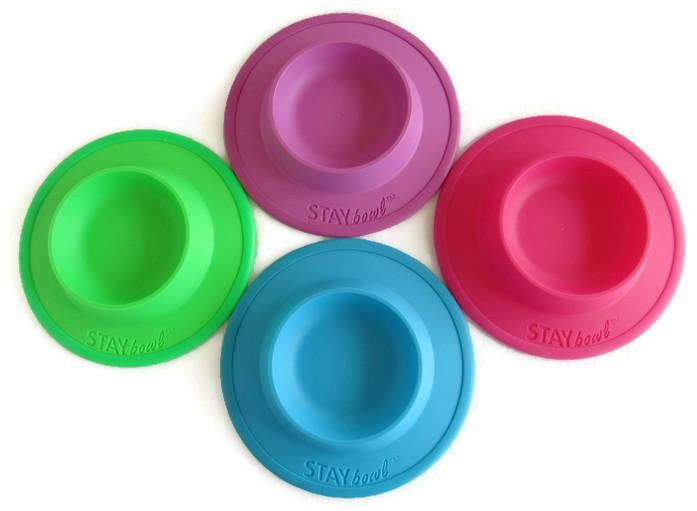 STAYbowlⓇ NO-SLIP/NO-TIP Food and Water Bowl for Cats (3/4 CUP SIZE) - Wheeky Pets, LLC (Green Oak Technology Group)