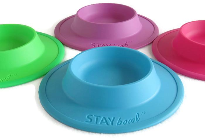 STAYbowlⓇ NO-SLIP/NO-TIP Food and Water Bowl for Cats (3/4 CUP SIZE) - Wheeky Pets, LLC (Green Oak Technology Group)